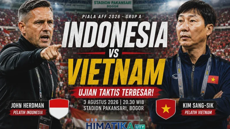 Persiapan Piala AFF 2026: Indonesia vs Vietnam di Stadion Pakansari