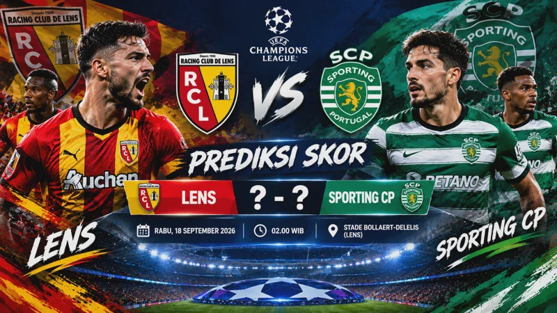 Prediksi Skor Lens vs Sporting CP di Liga Champions 2026/27: Analisis Lengkap, Statistik, dan Kondisi Tim