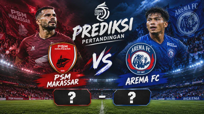 Prediksi Skor PSM Makassar vs Arema FC di Super League 2026/2027: Analisis Head-to-Head, Performa, dan Skenario Pertandingan