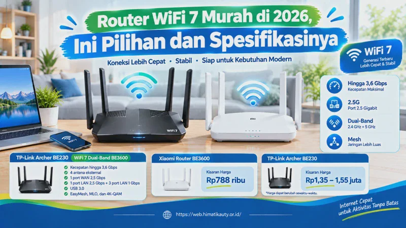 Router WiFi 7 Murah di 2026, Ini Pilihan dan Spesifikasinya