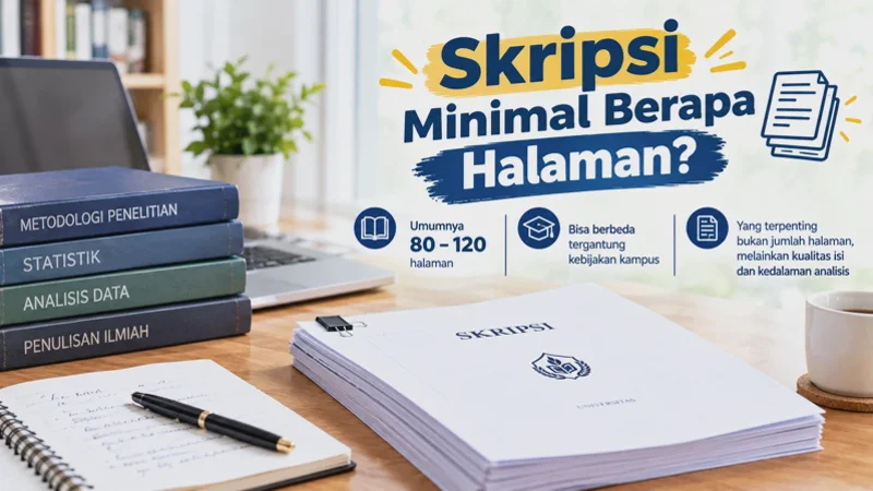 Skripsi Minimal Berapa Halaman? Ini Kisaran dan Rinciannya