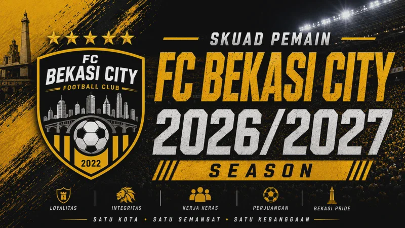 Skuad FC Bekasi City 2026/2027 Terbaru: Daftar Pemain, Posisi, dan Nomor Punggung
