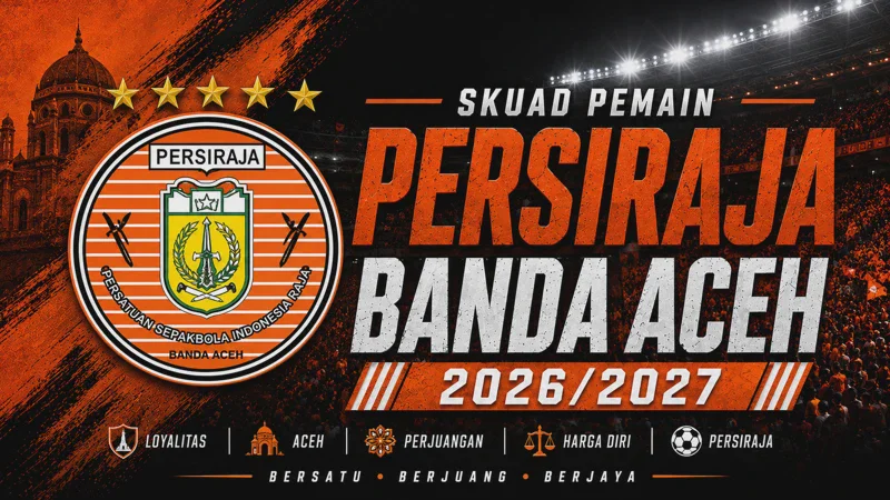 Skuad Persiraja Banda Aceh 2026/2027 Terbaru: Daftar Pemain dan Pelatih