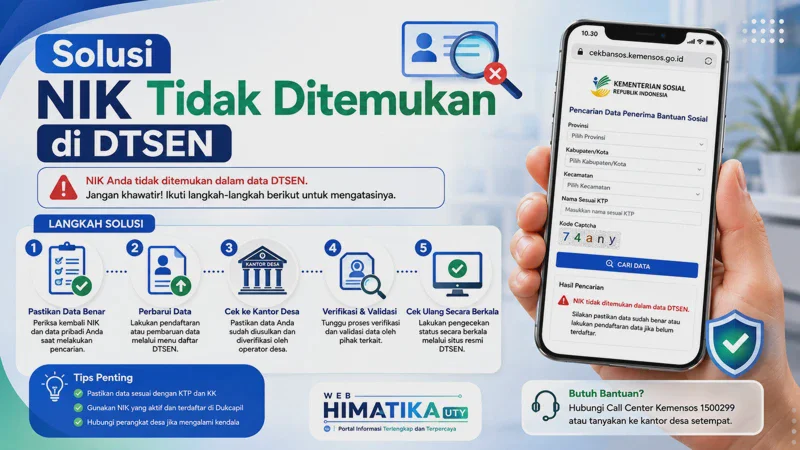Solusi NIK Tidak Ditemukan di DTSEN: Cara Atasi Cepat Terbaru 2026