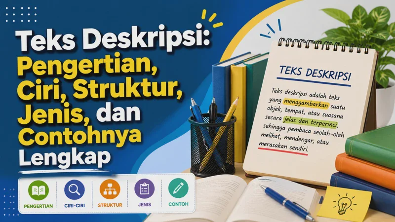Teks Deskripsi: Pengertian, Ciri, Struktur, Jenis, dan Contohnya Lengkap