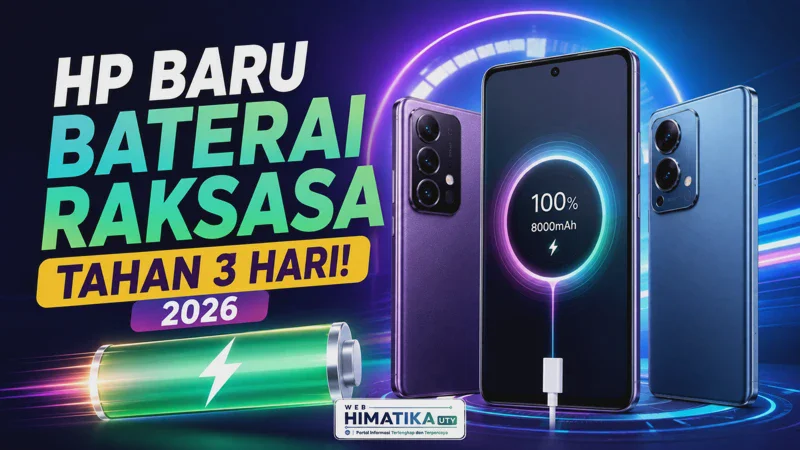 Tren HP Baru dengan Baterai Raksasa di 2026, Tahan 3 Hari!
