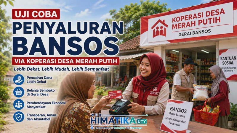 Uji Coba Penyaluran Bansos via Koperasi Desa Merah Putih