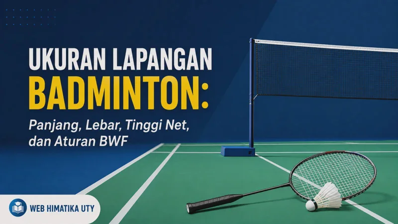 Ukuran Lapangan Badminton: Panjang, Lebar, Tinggi Net, dan Aturan Resmi BWF